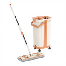 Швабра с ведром 16 л для мытья пола с отжимом плоская насадка из микрофибры набор для уборки дома HP-35015-58 (LG-HP-35015-58)
