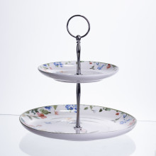 Этажерка Garden Rabbits фарфоровая для фруктов и десертов 23*24 см HP-7323-6 (LG-HP-7323-6)