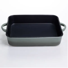 Форма для випікання порцелянова з ручками 29.5х23.5х6.5 см чорний KS-624 (LG-KS-624) Форма для випікання порцелянова з ручками 29.5х23.5х6.5 см чорний KS-624 (LG-KS-624)