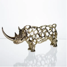 Декоративна фігурка Rhinoceros 23х6х10 см металева HP-7-22 (LG-HP-7-22) Декоративна фігурка Rhinoceros 23х6х10 см металева HP-7-22 (LG-HP-7-22)
