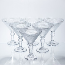 Набір келихів для мартіні Martini Glass 6 штук по 215 мл коктейльні HP-17-56 (LG-HP-17-56) Набір келихів для мартіні Martini Glass 6 штук по 215 мл коктейльні HP-17-56 (LG-HP-17-56)