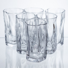 Набір склянок для напоїв Crinkle Glass 6 штук по 270 мл HP-17-62 (LG-HP-17-62)