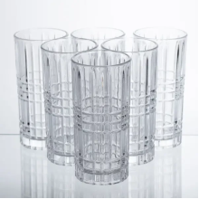 Набір склянок Geometric Glass 6 штук по 300 мл з рельєфним візерунком HP-17-3 (LG-HP-17-3) Набір склянок Geometric Glass 6 штук по 300 мл з рельєфним візерунком HP-17-3 (LG-HP-17-3)