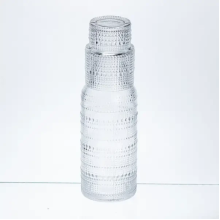Графін для напоїв Pearl Dots 700 мл зі склянкою із товстого скла HP-17-13 (LG-HP-17-13) Графін для напоїв Pearl Dots 700 мл зі склянкою із товстого скла HP-17-13 (LG-HP-17-13)