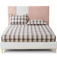 Комплект трикотажный простыня на резинке 160×200 см с наволочками checkered 004-105-16-48-3-8 (LG-004-105-16-48-3-8)