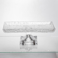 Фруктовница стекляная на ножке 34*18*12 см прямоугольная Yiwu HP-34-45 (LG-HP-34-45)