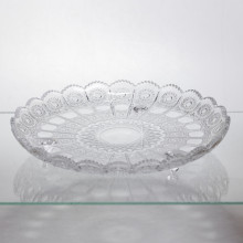 Фруктовница стеклянная Bohemia Clasic 30 см фигурная Yiwu HP-34-48 (LG-HP-34-48)