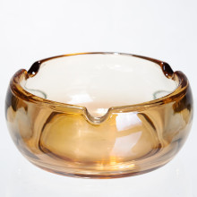 Пепельница стеклянная Round Cigar 12 см, золотистый Yiwu HP-34-76 (LG-HP-34-76)