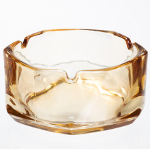 Пепельница стеклянная Diamond Faceted 12 см, золотистый Yiwu HP-34-78 (LG-HP-34-78)