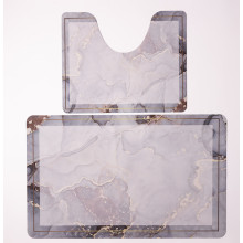 Набор ковриков для ванной и туалета Grey Marble 50*80 / 40*50 см Yiwu HP-42-178 (LG-HP-42-178) Набор ковриков для ванной и туалета Grey Marble 50*80 / 40*50 см Yiwu HP-42-178 (LG-HP-42-178)