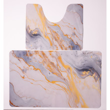 Набор ковриков для ванной и туалета Golden Marble 50*80 / 40*50 см Yiwu HP-42-179 (LG-HP-42-179) Набор ковриков для ванной и туалета Golden Marble 50*80 / 40*50 см Yiwu HP-42-179 (LG-HP-42-179)