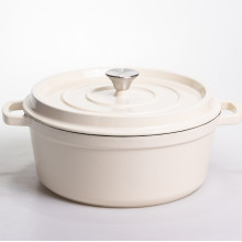 Кокотница чугунная эмалированная 6 л, бежевый Yiwu HP-FLG-6 WHITE (LG-HP-FLG-6 WHITE) Кокотница чугунная эмалированная 6 л, бежевый Yiwu HP-FLG-6 WHITE (LG-HP-FLG-6 WHITE)