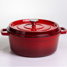 Кокотница чугунная эмалированная 6 л, красный Yiwu HP-FLG-6 RED (LG-HP-FLG-6 RED) Кокотница чугунная эмалированная 6 л, красный Yiwu HP-FLG-6 RED (LG-HP-FLG-6 RED)