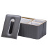 Серветниця на стіл з еко-шкіри з двома відділеннями 27 х 13.5 х 10 см Сірий HPDY9291G (LG-2140008457)