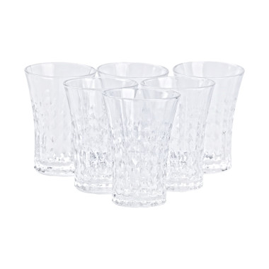 Склянки скляні набір із 6 штук по 380 мл прозорі HP4160 (LG-2148787584)