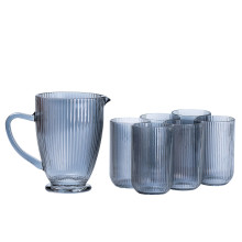 Набір скляний глечик і 6 склянок сірий HP542 (LG-2148787625) Набір скляний глечик і 6 склянок сірий HP542 (LG-2148787625)