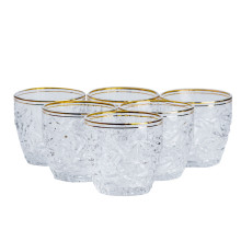 Набір склянок із 6 штук по 300 мл скляний прозорий HP554 (LG-2148787636) Набір склянок із 6 штук по 300 мл скляний прозорий HP554 (LG-2148787636)