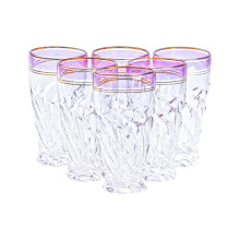 Набір високих склянок 6 штук по 250 мл рожевий HP566 (LG-2148787647)