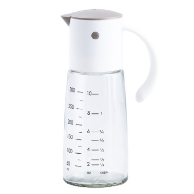 Пляшка дозатор для олії та оцту 300 мл з носиком і мірною шкалою Сірий HP16297W (LG-2148787742)