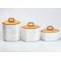 Набір банок для сипучих продуктів 3 шт 19 см *16 см* 11.5 см білий HP276 (LG-2183918398)