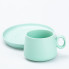 Чашка з блюдцем порцелянова 300 мл М'ятна HP7209TU (LG-2183918489)