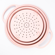 Друшляк силіконовий складаний з ручками 2.6 л Рожевий HP34544P (LG-2183953907) Друшляк силіконовий складаний з ручками 2.6 л Рожевий HP34544P (LG-2183953907)