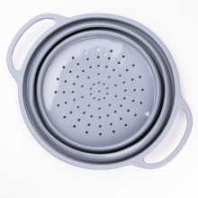 Друшляк 2.6 л силіконовий складаний з ручками 2.6 л Сірий HP34544G (LG-2183953908) Друшляк 2.6 л силіконовий складаний з ручками 2.6 л Сірий HP34544G (LG-2183953908)