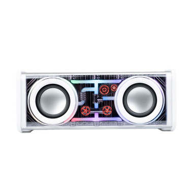 Колонка портативна V8 BT/TF/USB/TWS 10 Вт біла V8W (LG-1927464361)