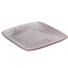 Тарілка плоска квадратна з порцеляни 21 см бежева HP630 (LG-2040495975) Тарілка плоска квадратна з порцеляни 21 см бежева HP630 (LG-2040495975)