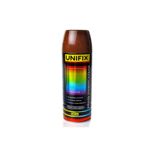Эмаль универсальная Unifix 400мл RAL 8008 коричневый оливковый