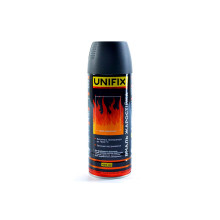Эмаль жаростойкая Unifix 400мл черный мат