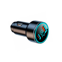 Автомобильное зарядное устройство 12 Atelie USB/Tipe-C x 5V x 3A с подсветкой черный