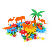 Конструктор детский M-toys Животные 66 деталей пластик Разноцветный (TS-110046)