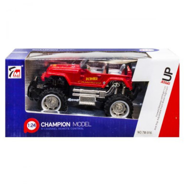 Машинка на радиоуправлении MIC JEEP Wrangler двигается во все стороны 1:24 Красный (TS-114891)