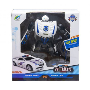 Трансформер MIC Super Robot Police 16 см полицейская машинка Белый (TS-117413)