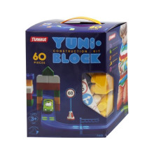 Конструктор детский Юника YUNI-BLOCK 60 деталей пластик Разноцветный (TS-120106)