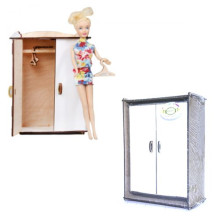 Шкаф деревянный для кукол Б14б