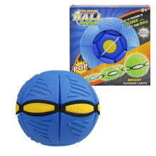 Мяч-трансформер MIC Flat Ball Disc Летающий тарелка фрисби для детей 22х22х5 см Синий (TS-187559)