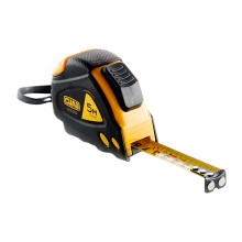 Рулетка Сила 5м x 19мм супер-магнит обрезиненная автостоп Рулетка Сила 5м x 19мм супер-магнит обрезиненная автостоп