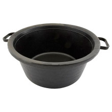 Таз хозяйственный iPlast 20л круглый с ручками черный