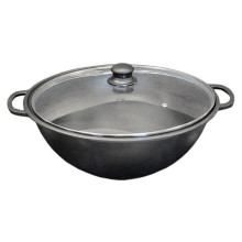 Казан чугунный Мy-dishes 340мм x 8л татарский (7.0кг) со стеклянной крышкой Казан чугунный Мy-dishes 340мм x 8л татарский (7.0кг) со стеклянной крышкой