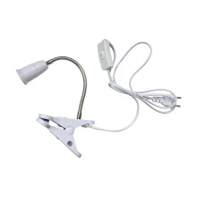 Сетевой кабель E27 с выключателем и клипсой 1.5 м