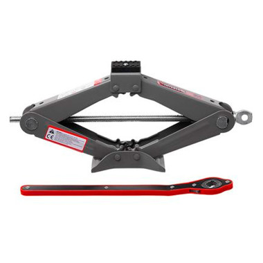 Домкрат механический Intertool 1.5т x 90-370мм ромбовидный с трещоткой