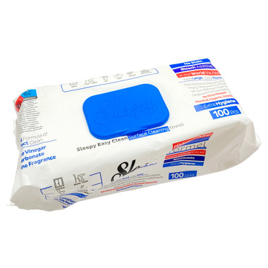 Влажные салфетки для уборки кухни и ванной с клапаном 