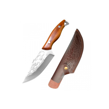 Нож кованый туристический Hunt 250мм 130+120мм в чехле