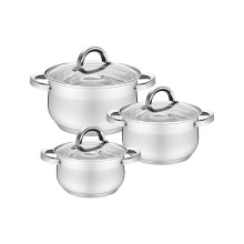 Набор посуды нержавеющий Maestro 1.8 x 2.5 x 3.5л (3шт)