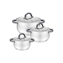 Набор посуды нержавеющий Maestro 1.8 x 2.5 x 3.5л (3шт)