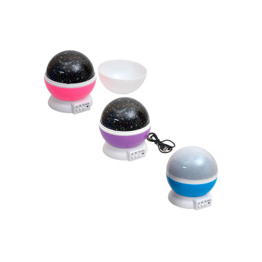 Ночник-проектор звездного неба Star Master 4AAA USB белый режим и 8 цветных режимов