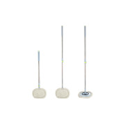 Швабра телескопическая овальная из микрофибры 240х200х1120мм