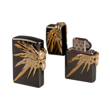 Зажигалка бензиновая Gasoline Aurum Wings